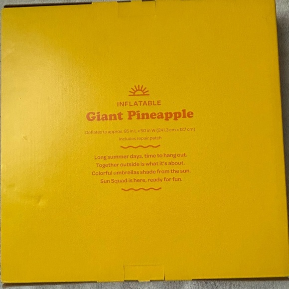 Inflatable Pineapple Pool Float - Picture 2 of 3